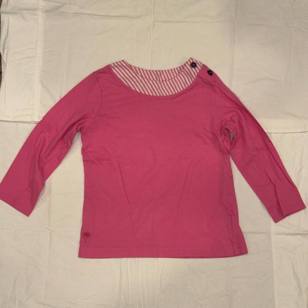 Vintage Kids Lilly Pulitzer Pink Striped Top